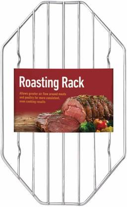 Indian Decor 313400 Wire Roasting Baking Broiling Rack, Great for Baking/Cooling Rack/Oven Tray 10-Inches x 6-Inches 5 Slice Toast Rack