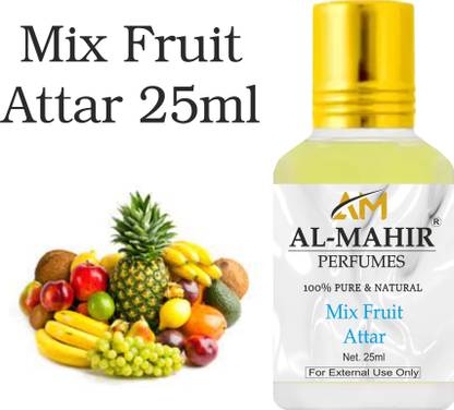 Al-Mahir Mix Fruit Attar 25ml For Unisex - Pure Natural (Non-Alcoholic) Floral Attar Floral Attar
