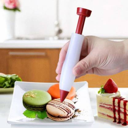 SCODELLA® 1Pc Silicone Pen Food Writing Pen with-Head Cake Decorating Pen Kitchen Tool Set