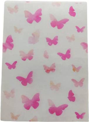 TastyCrafts Printed Edible Wafer Paper Sheets | Edible Cake Decorations | Butterfly Design Tie Dye Frosting Sheet | Cake Topper/Wrap | A4 Size - Multicolor (Design 13) Topping