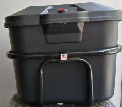 SMW Bike Luggage Box Luggage Box Black Plastic Motorbike Saddlebag