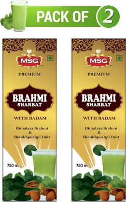 MSG Premium Brahmi Badam Sharbat (Pack of 2)