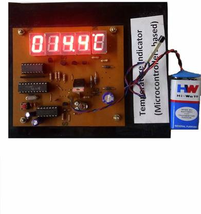 MELODY's Microcontroller 8051 / 89C2051 based Digital Thermometer cum Temperature Indicator Electronic Components Electronic Hobby Kit