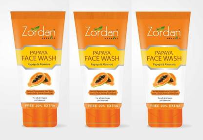ZORDAN Papaya  (Pack of 3) Face Wash