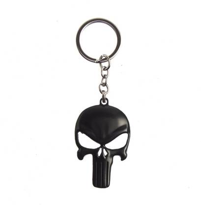 RVM Toys Marvel The Punisher Skull Logo Collectible Metal Keychain for Car Bike Men Women Keyring Key Chain