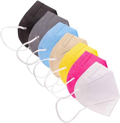 LION BROW Mask Washable and Reusable, Mask without Valve, Comfortable and Stylish, Multicolor Mask Combo Pack for Men & Women 4-Layer Reusable,Washable Outdoor Anti-Pollution, Dust Face Mask-Multicolor Washable, Reusable