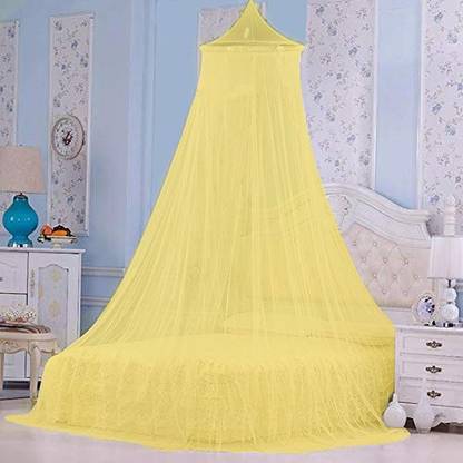 Shree Kriday Polyester Adults Washable King Size Bed Hanging Round Mosquito Net