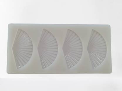 Royals GARNISHING MOULD FAN DESIGN Silicone Chocolate Mould 1