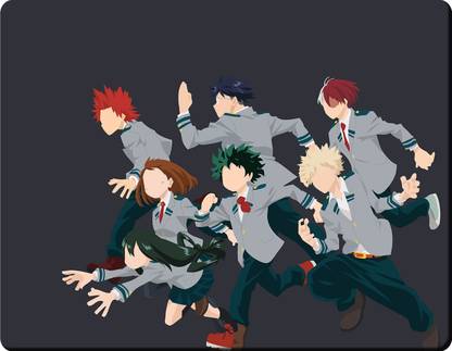 HOMYA MHA aesthetic Art Design 3D Print High Resolution Non Slip Base Mousepad