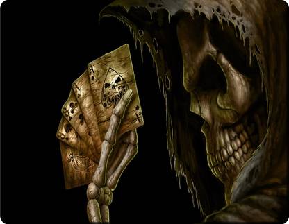 HOMYA Dark Grim Reaper Design 3D Print High Resolution Non Slip Base Mousepad