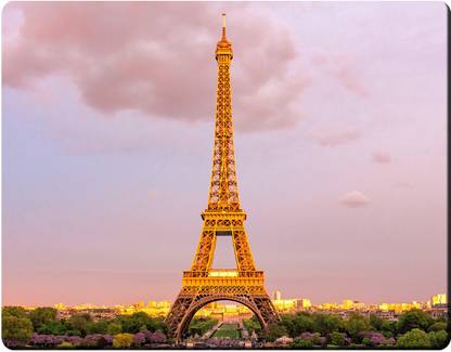 HOMYA Wonder of the world Eiffel Tower Design 3D Print High Resolution Mousepad