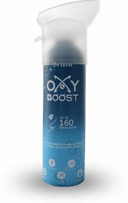 Oxy Boost Natural Portable Oxygen Cylinder Can with Inbuilt Mask, (9 Litre) (160 Breaths Approx.) Portable Oxygen Can