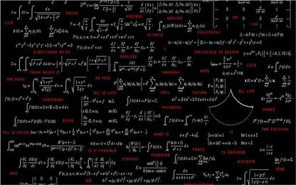Mathematics Wall Poster For Room With Gloss Lamination M8 Paper Print