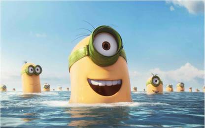 Minions Wall Poster For Room With Gloss Lamination M26 Paper Print
