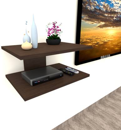 DFC Plex TV Setup Box & Remote Stand Particle Board Wall Shelf