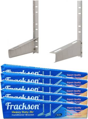 Frackson Pack of -5 Heavy Duty Fix-It Split Ac Stand/Air Conditioner Outdoor Unit Mount Mounting Bracket For 1 Ton, 1.5 Ton, 2 Ton, 2.5 Ton & 3 Ton Outdoor Units Ac Load Upto 2 Ton Shelf Bracket