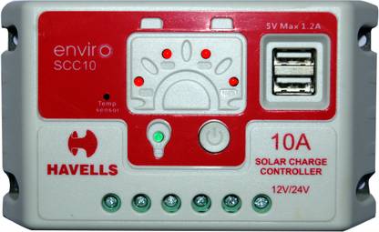 HAVELLS 10 Amp PWM Solar Charge Controller