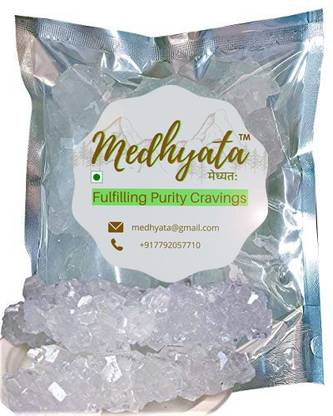 Medhyata Pure White Rock Sugar (Dhaga Mishri) (Thread Crystal) Sugar
