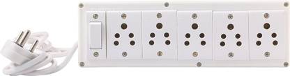 BAHUL HEAY ANCHOR ASSEMBLED power strip extension multi outlet board with Anchor switch and Havells sockets 4 METER 5 AMP SMALL PLUG EASY TO FIT EVERY WHERE 5  Socket Extension Boards