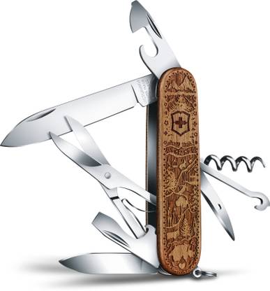 Victorinox Swiss Army Knife - Climber Wood Swiss Spirit Special Edition, 91 mm 12 Multi-utility Knife