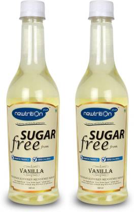 न्यूट्रिशन प्लस Vanilla (Pack of 2) - Sugar Free Syrup, Zero Calorie, Zero Carb Diabetic , Keto Friendly (500 ml)