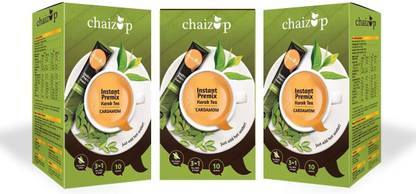 chaizup Instant Cardamom Premix Tea - Pack of 3 Instant Tea Box