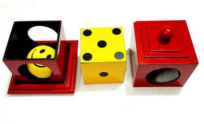 A SARKAR MAGIC WORLD DICE TO BALL MAGIC BOX / DICE VANISH MAGIC 1 Magic Tricks