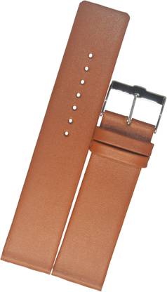 SURU Slim Plain Square Tip with Rounded Angles T95 22 mm Genuine Leather Watch Strap