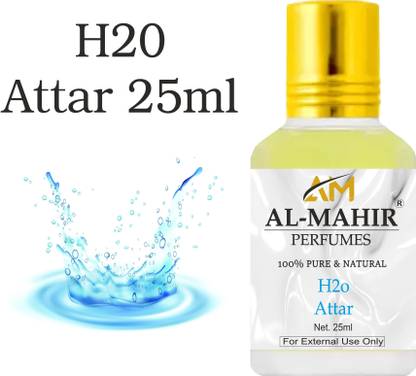 Al-Mahir H2o Attar 25ml For Unisex - Pure Natural (Non-Alcoholic) Floral Attar Floral Attar