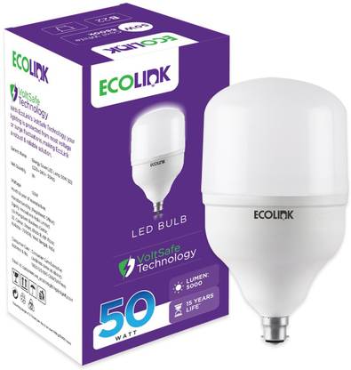 Ecolink by Philips 50 W Basic Round B22 LED Bulb