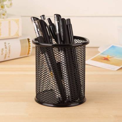 A.K CREATION 1 Compartments Metal Mesh Pen Holder