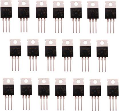 RISARYA IRF540/IRF540N 28A 100V N-CHANNEL POWER MOSFET T-220 PACK OF 20PCS Electronic Components Electronic Hobby Kit