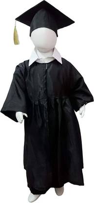 BookMyCostume Black Convocation Gown Graduation Gown