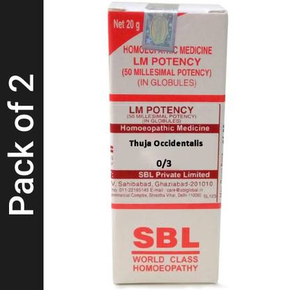 SBL Thuja Occidentalis 0/3 LM Globules