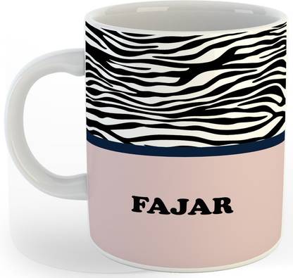 P89M Gift 'FAJAR' Name Coffe Ceramic Coffee Mug