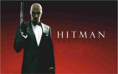 Hitman Game Wall Poster For Room With Gloss Lamination M13 Paper Print