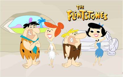 Flintstones Cartoon Wall Poster For Room With Gloss Lamination M13 Paper Print