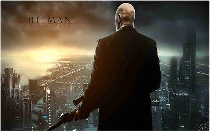 Hitman Game Wall Poster For Room With Gloss Lamination M9 Paper Print