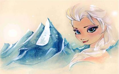 Frozen Movie Wall Poster For Room With Gloss Lamination M26 Paper Print