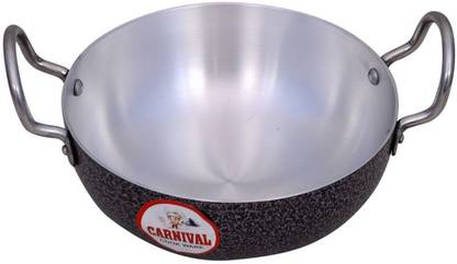Carnival कार्निवल कोटिंग कढ़ाई 1.5 LTR इंडक्शन बेस्ड (PURE वर्जिन एल्यूमीनियम) कढ़ाही 19 cm