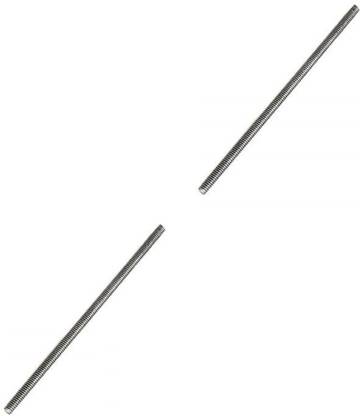 INVENTO 2pcs SS304 Rustproof Stainless Steel Threaded Rod M4 4mm OD 600mm (0.6 mtr) Long for 3D Printer CNC Robotics Machines DIY Projects 0.6 Rebar