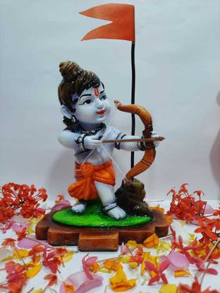 Jadhavs Creation Cute Little Ram Decor Idol Decorative Showpiece  -  21 cm