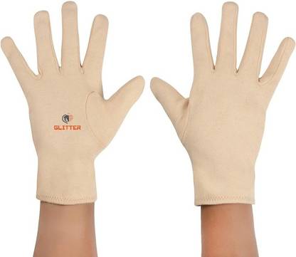 Glitter Cotton Cricket Multipurpose Hand Protect Re-usable Batting Inner Hand Gloves Wicket Keeping Gloves