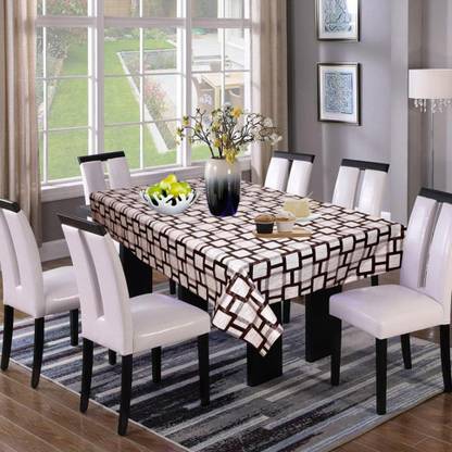 KingMatters PVC 4 Seater Geometric Table Cover