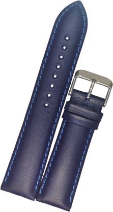 SURU Plain Padded Ogive Tip T162 22 mm Genuine Leather Watch Strap