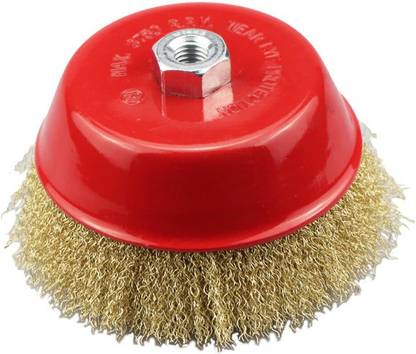 DIGICOP Wire Cup Brush Crimped Wire Cup Brush 3 Inch with Thread Arbor Removing Rust, Paint and Polishing Wheel Brush