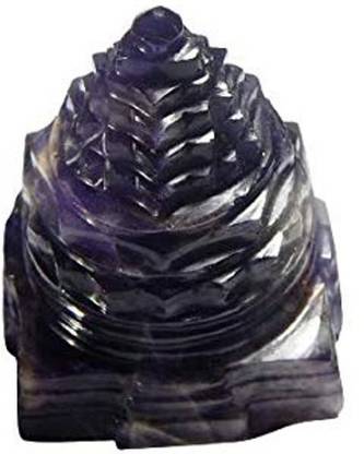 hoseki Amethyst Stone Shree Yantra Sri Chakra Shodashi Devi Tripura Sundari 757ct Crystal Yantra