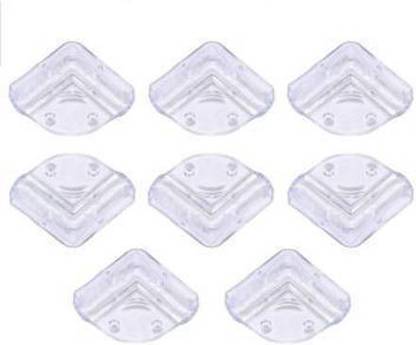 S R CREATION Plastic Transparent Baby Mini Safety Edge Corner Guard Angle Protection for Dressing, Table, Bed Corner, 8 Pieces