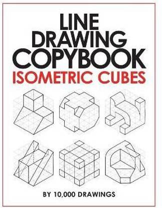 Line Drawing Copybook Isometric Cubes