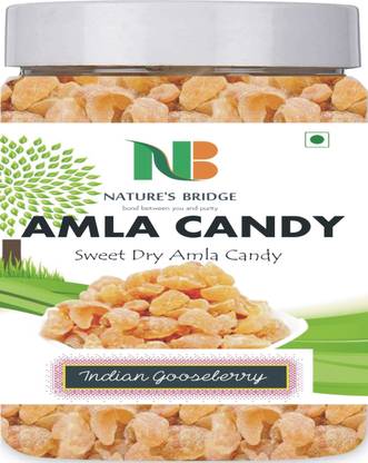 Nature's Bridge Sweet Amla Candy 250 gm Jar Pack / Amla Candy / Dry Amla Candy / Indian Gooseberries - (250 gm Jar) Amla Sour Candy